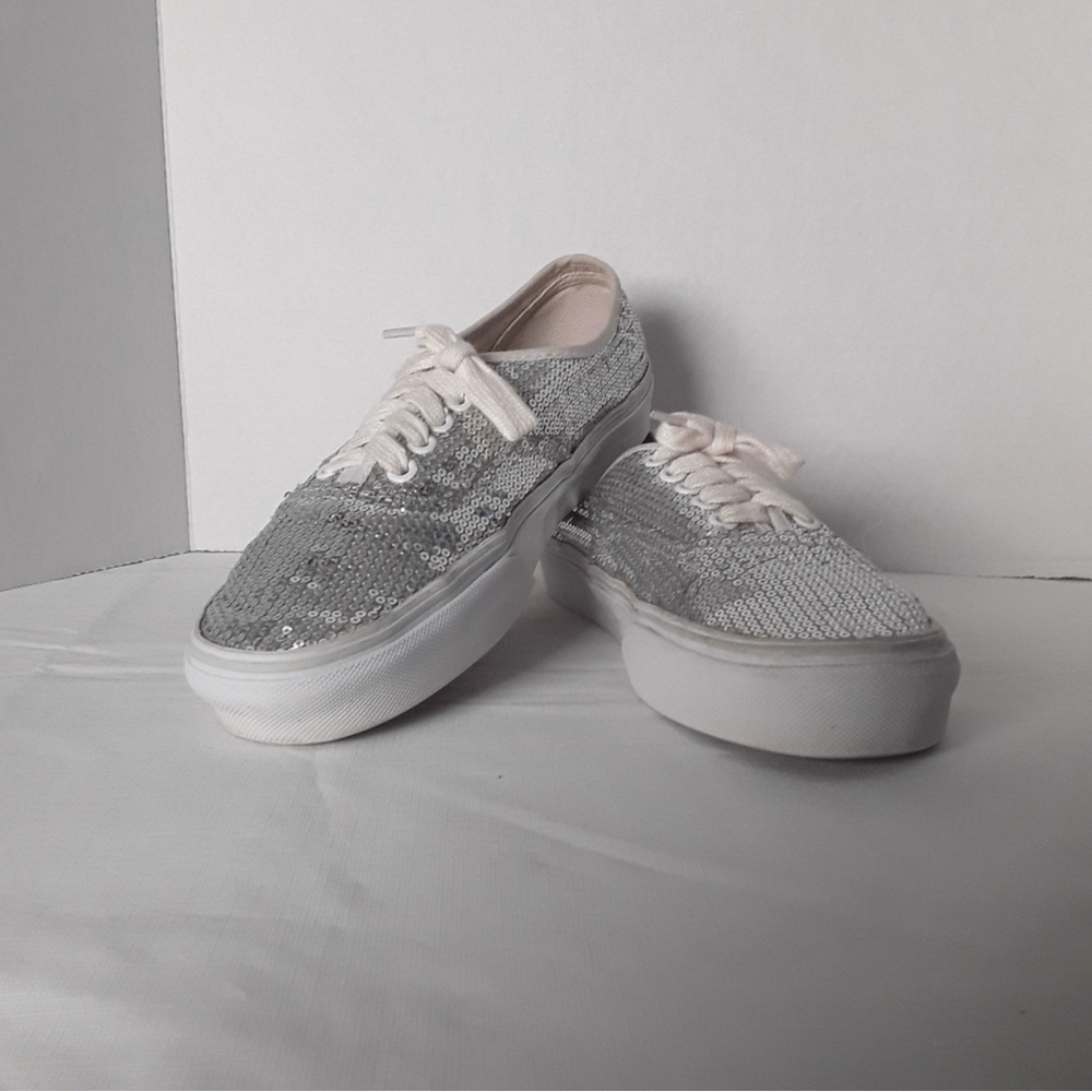 Vans - Silver Sequins